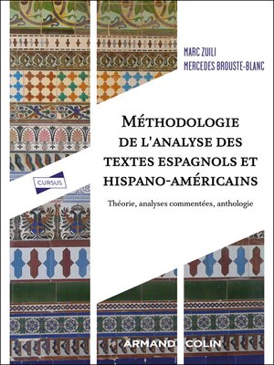 cover image of Méthodologie de l'analyse des textes espagnols et hispano-américains